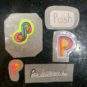Handmade Poshmark Sticker Bundle of 5